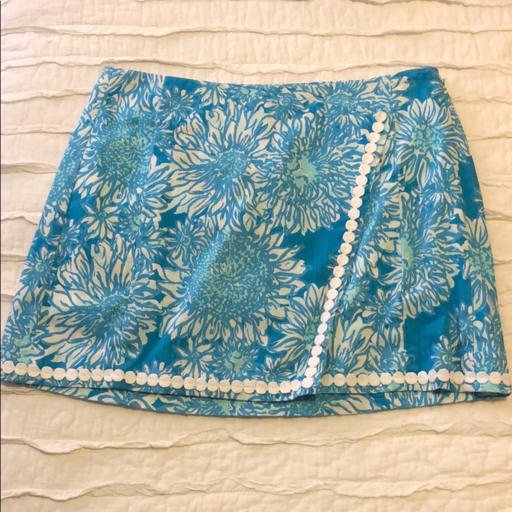 Lilly Pulitzer blue lion print skort size 2